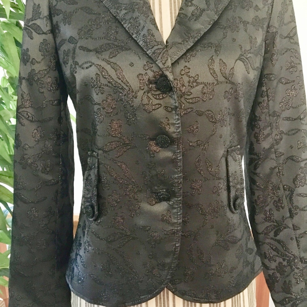 πHPπRickie Freeman For Teri Jon Blazer Size 6 - Picture 3 of 10